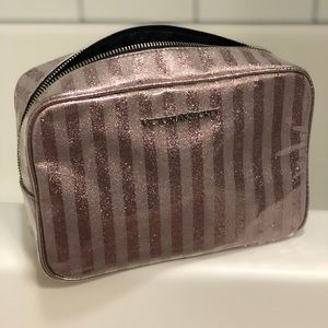 Victoria’s Secret pink sparkly cosmetic bag